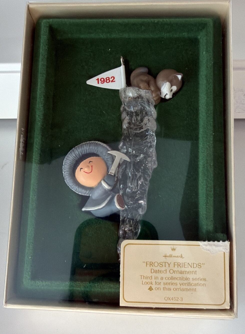1982 Boxed Hallmark Frosty Friends Ornament 3rd In Series